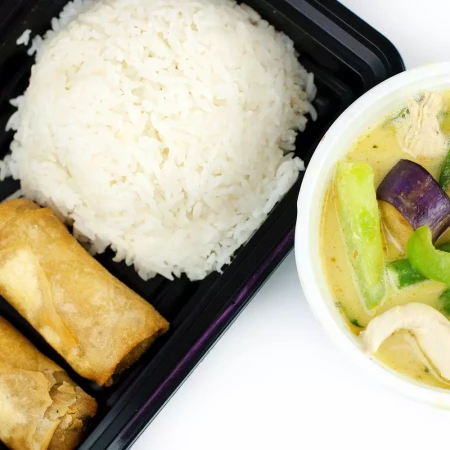 Dinner combos at Noodle Wok Mississauga — complete meals with rice