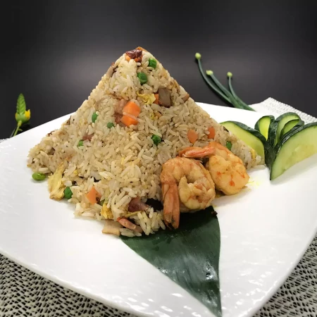 Rice dishes at Noodle Wok Mississauga — fried rice and steamed rice plates