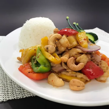 General Tao's Chicken — crispy chicken in sweet spicy sauce at Noodle Wok Mississauga